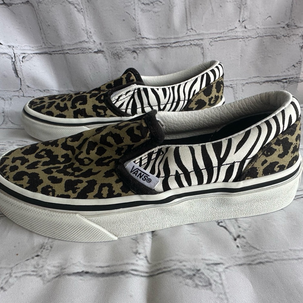Vans Animal Print Slip-On Sneakers